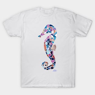 Seahorse Mosaic Cutout T-Shirt